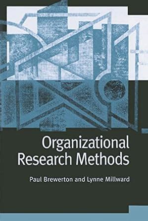 organizational research methods a guide for students and researchers PDF